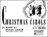 Christmas Carols for Band or Brass Choir Trumpet 1 band method book cover